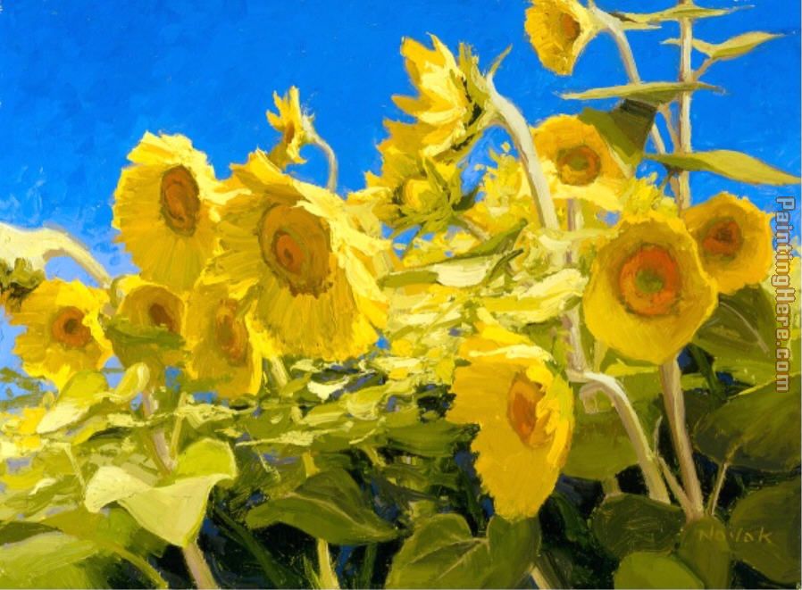 Blue Sky Sunshine painting - Shirley Novak Blue Sky Sunshine art painting
